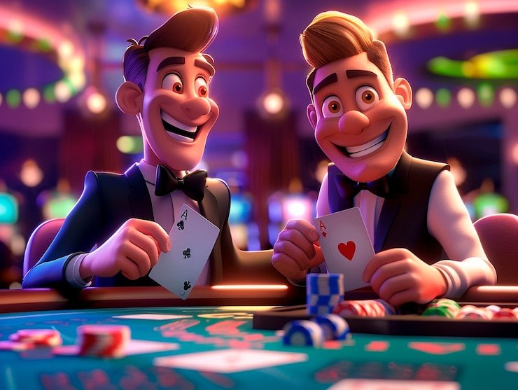Live Baccarat table at menara4d rtp with professional dealer and multi-camera broadcast